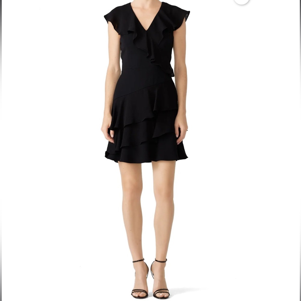 Parker - Black Ruffle Dress Size 4